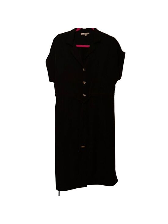 Studio One Dresses & Skirts - Black Collar Tie Button Down Dress Size 10